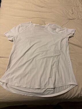 Lululemon Women's Lightweight White Short-Sleeve Top